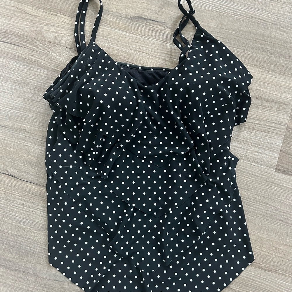 Black Polk dot ranking top size 10